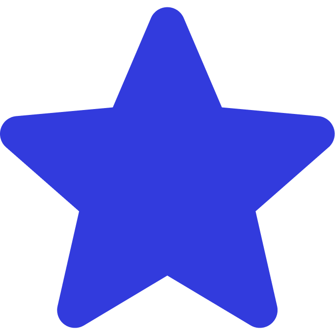 Blue star icon